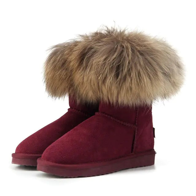 MBR Force Fox Fur Snow Boots