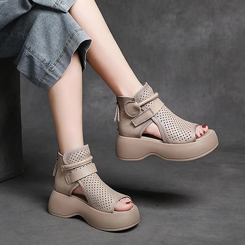 Roman High-Top Platform Sandals