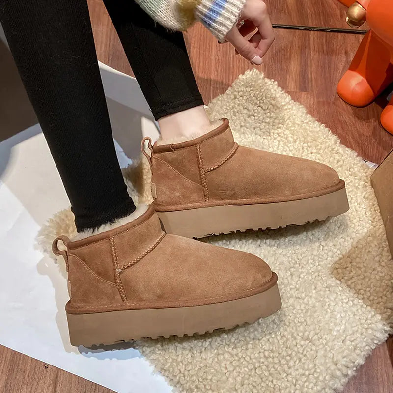 Sheepskin Anti-Skid Snow Boots