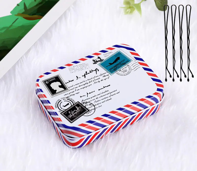 Bobby Pins and Hairpin Storage Tin
