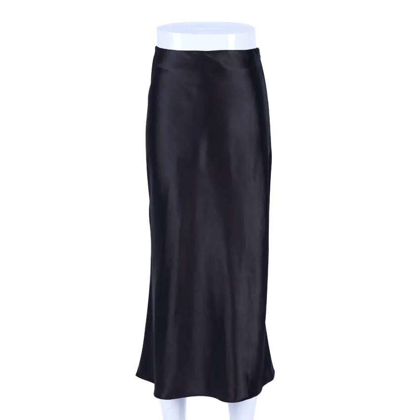 High-Waist A-Line Midi Skirts