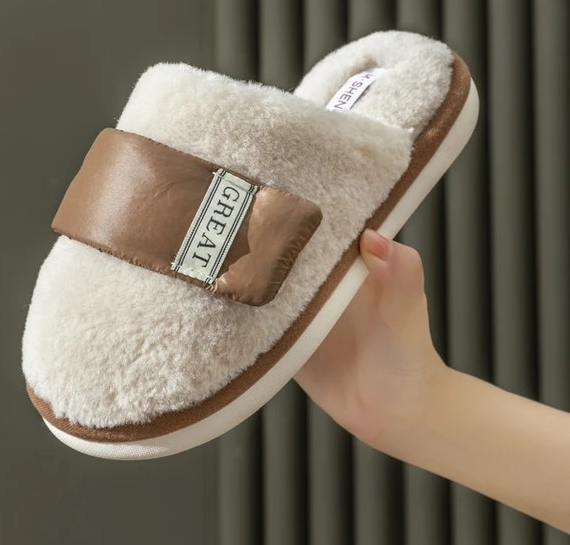 Velvet Cotton Slippers