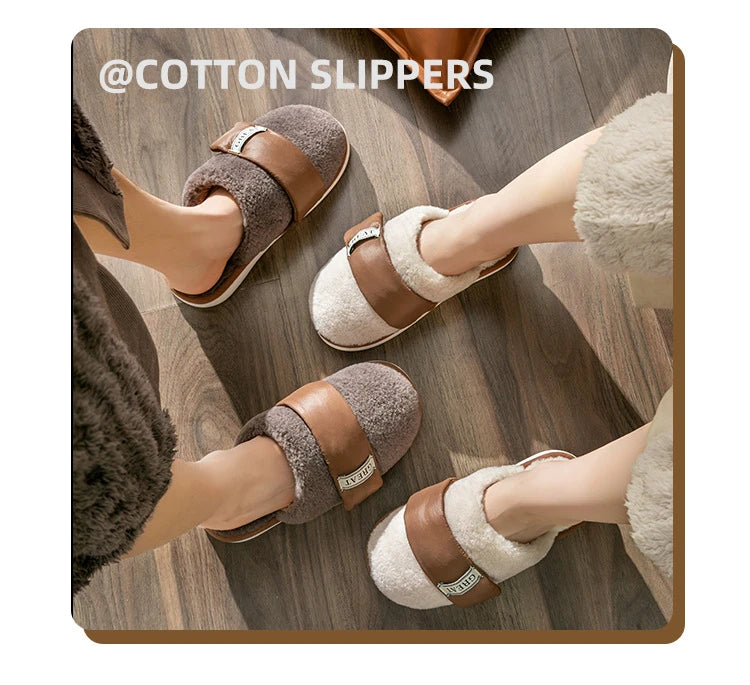 Velvet Cotton Slippers