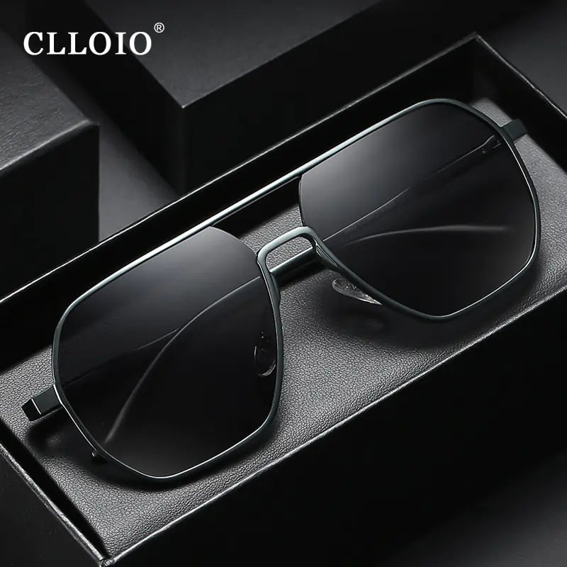 CLLOIO Aluminum Photochromic Polarized Sunglasses
