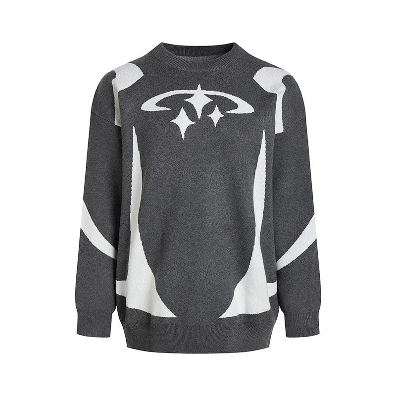 Vintage Stars Graphic Knitwear Sweater