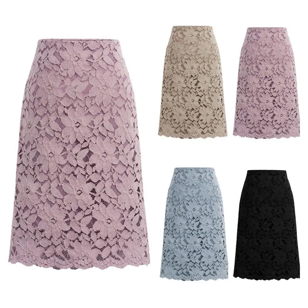 Elegant Lace A-Line Skirts