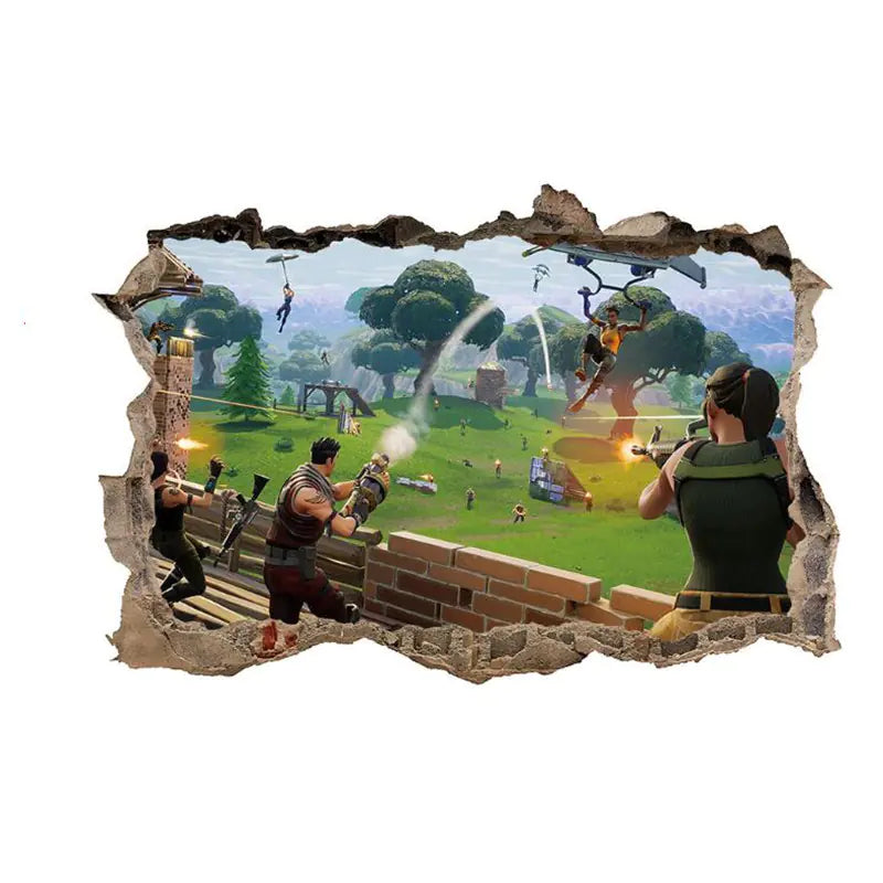 3D Fortnite PVC Wall Stickers
