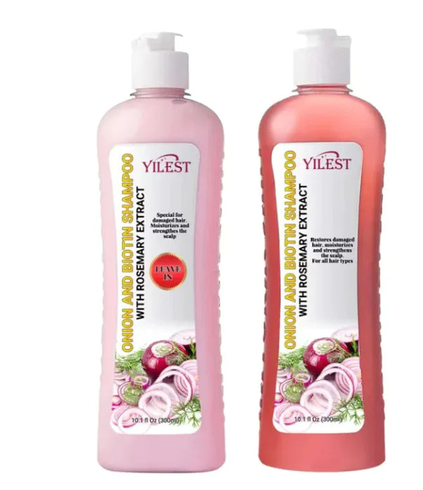 Natural Onion & Rosemary Revive Biotin Shampoo & Conditioner