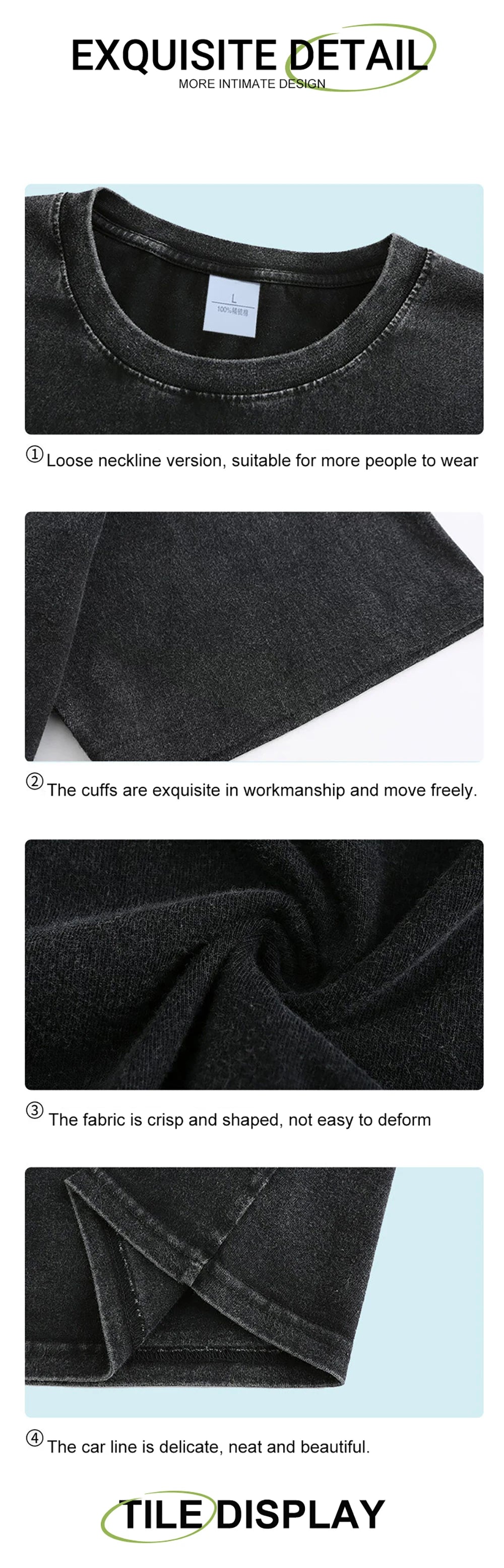 All Black Washed & Aged T-Shirts (3-Pack)