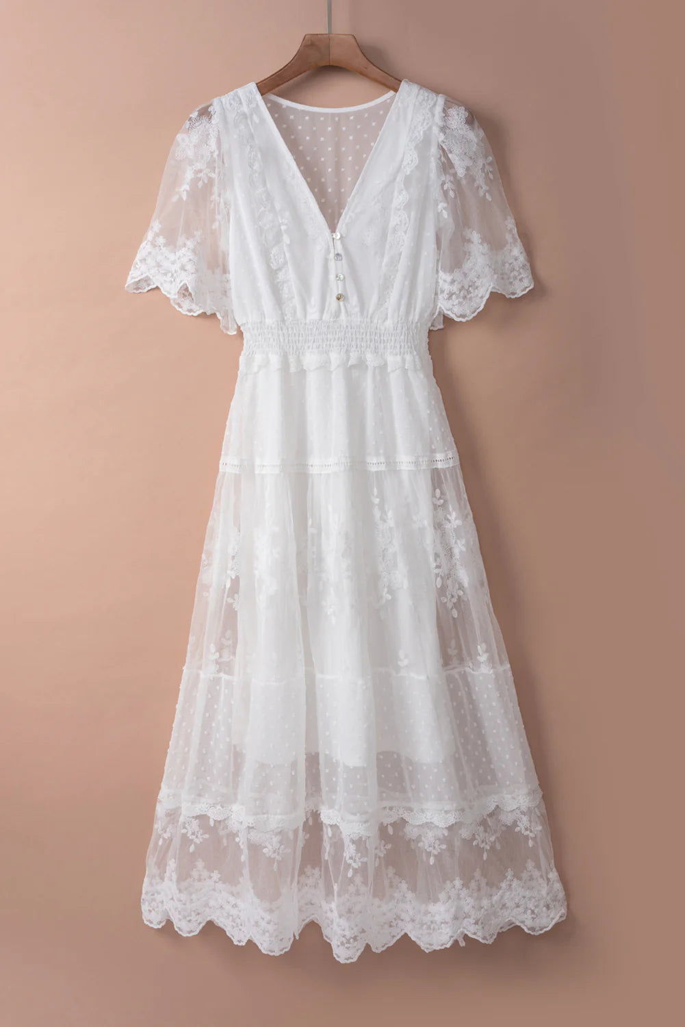 Chic White Lace Dress