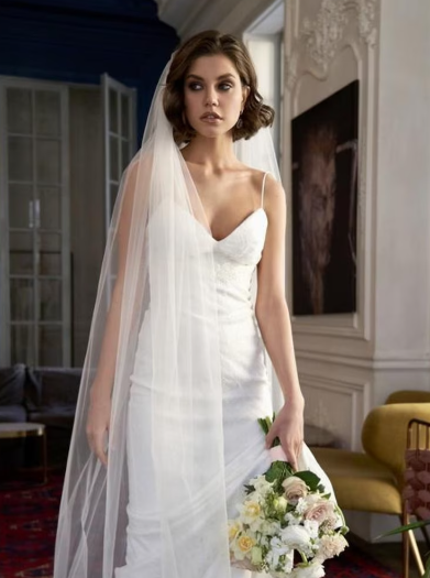 TOPQUEEN Fatin Tulle Wedding Veils
