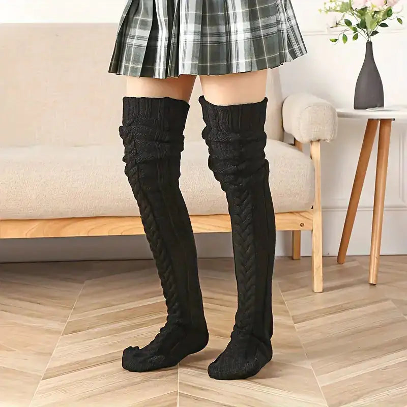 Pippi Long Knit Cozy Socks