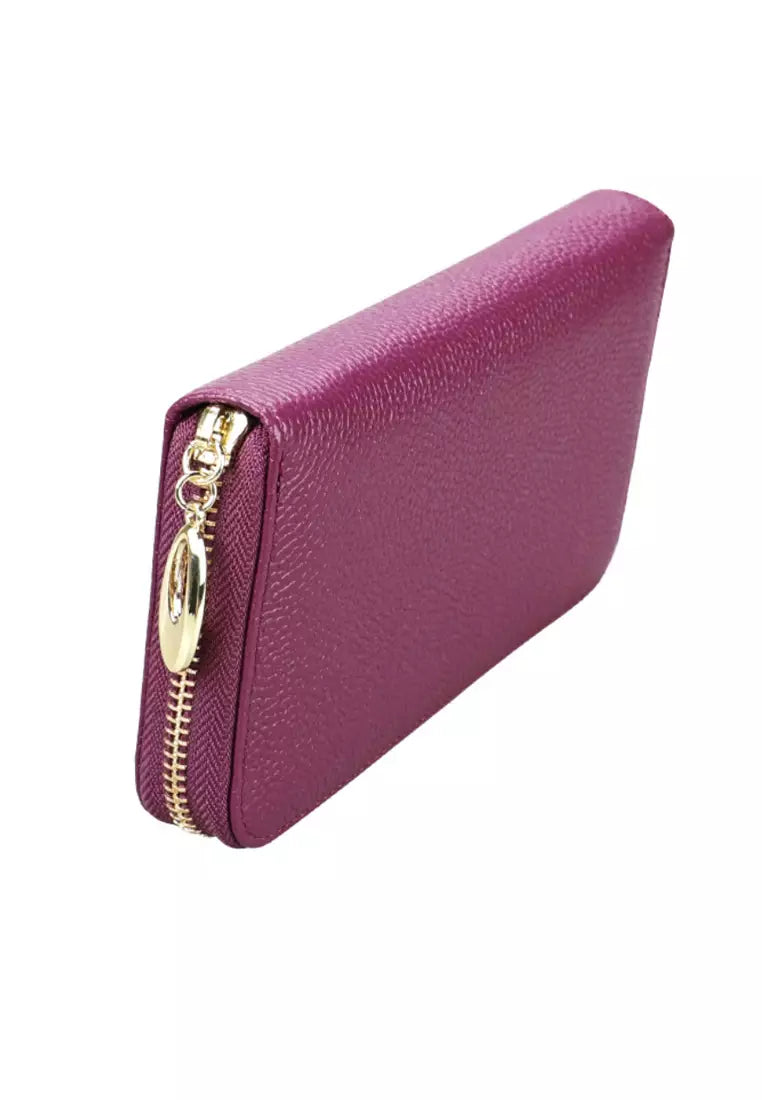OX KNIGHT Cowhide Leather Multifunctional Zip Wallets