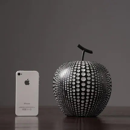 Nordic Resin Polka Dot Apple Decor