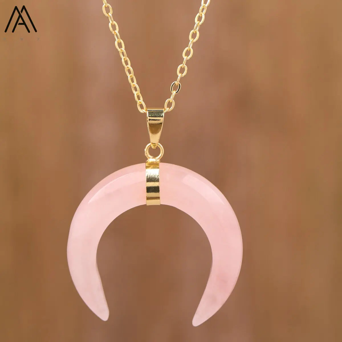 Moon Shape Amethyst Necklaces