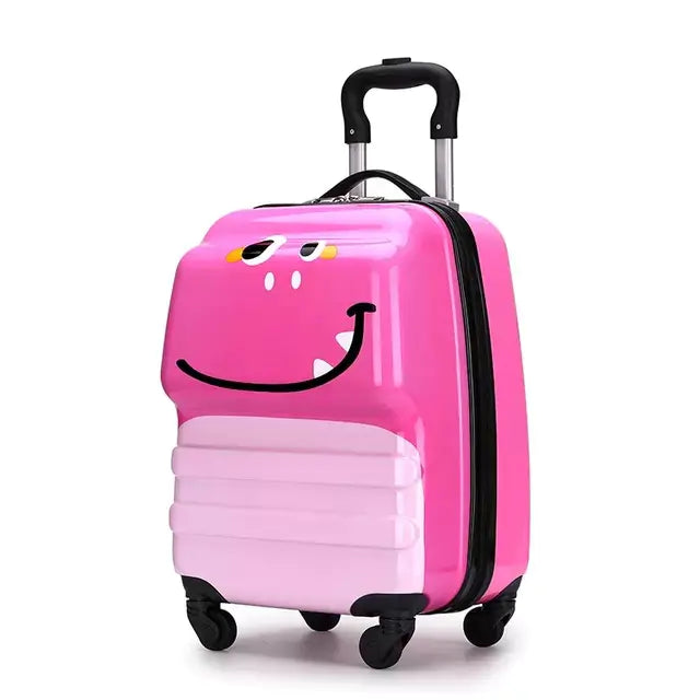 3D Cartoon Animal Rolling Luggage Suitcases