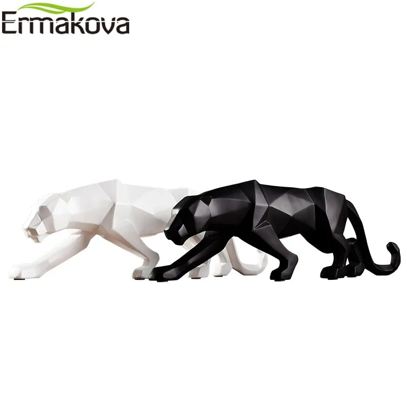 ERMAKOVA Panther Geometric Resin Figurines
