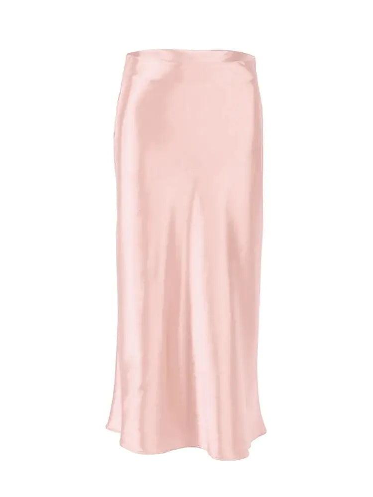 High-Waist A-Line Midi Skirts