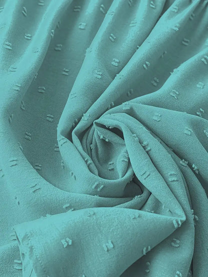 Polka Dot Textured Short Sleeved Blouse Top