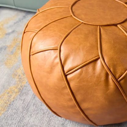 Moroccan Dual Purpose Vegan Leather Ottoman