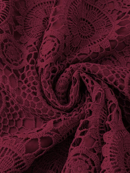 ZANZEA Plus Size Lace Maxi Dresses