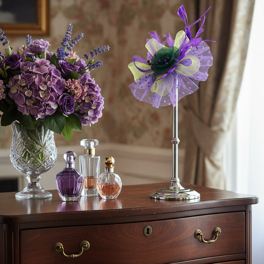 KOKO Mesh Feather Headband Fascinators