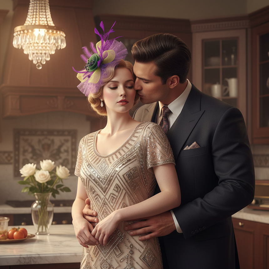 KOKO Mesh Feather Headband Fascinators