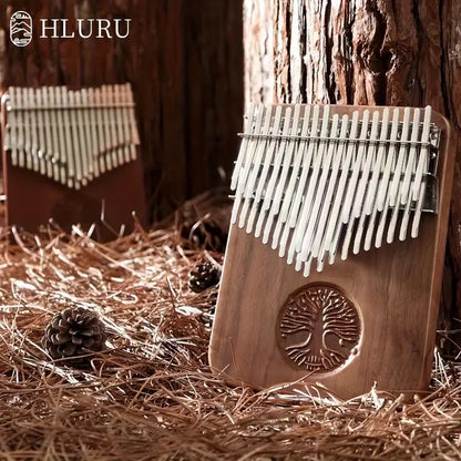 Tree of Life - HLURU 34 Keys Black Walnut Chromatic Kalimba