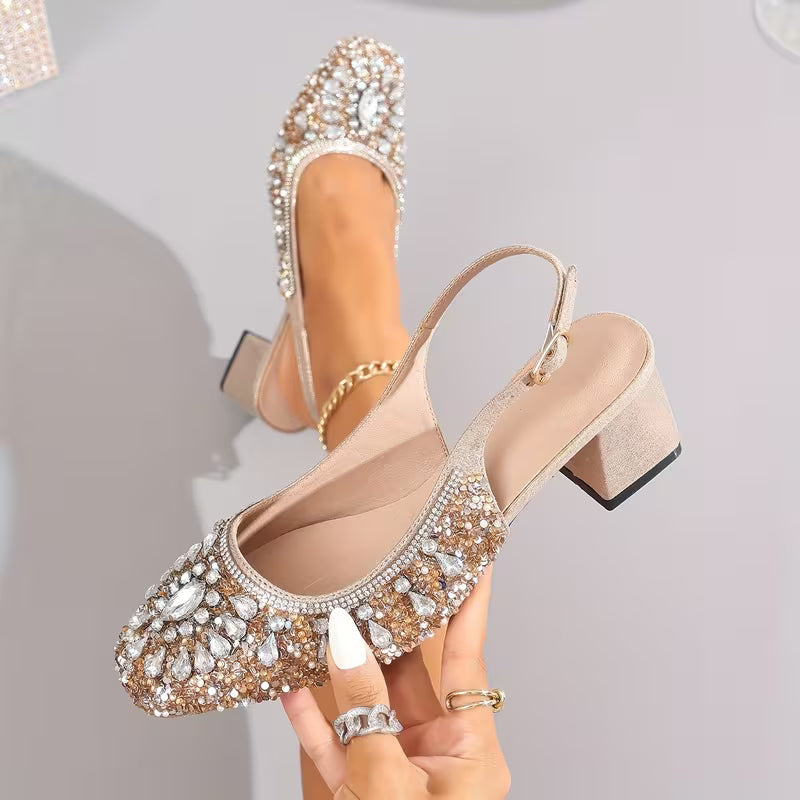 Luxurious Rhinestone Sandals