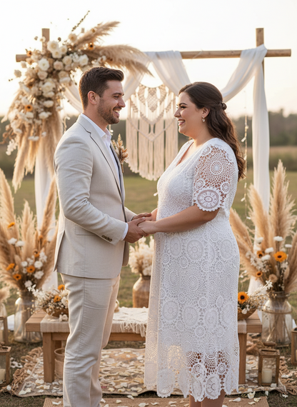 ZANZEA Plus Size Lace Maxi Dresses