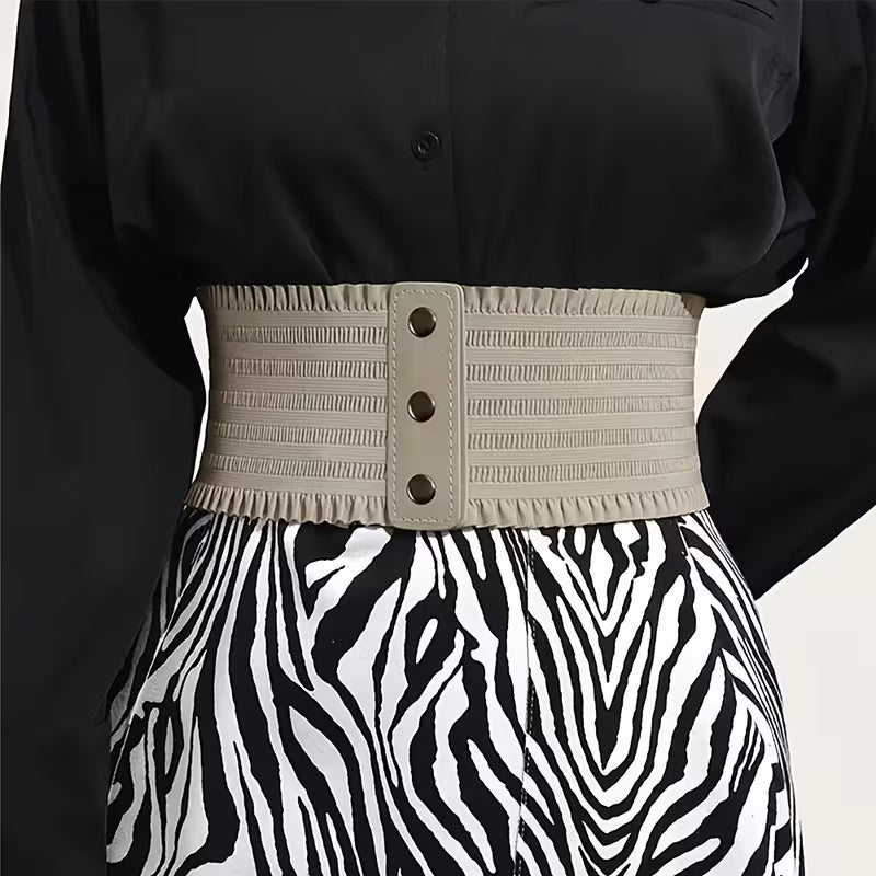 Domed Elastic Wide Belts