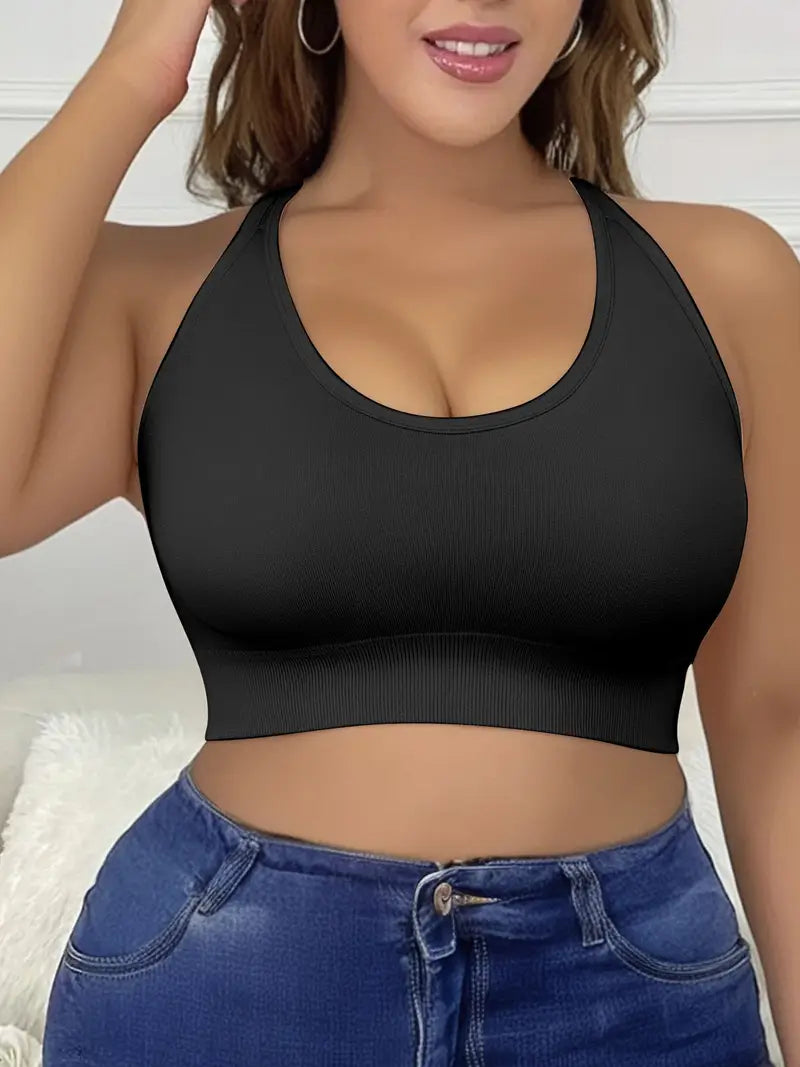 CELILIN Racerback Plus Size Sports Bras