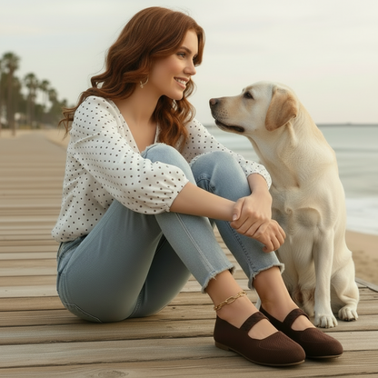 Slip-On Bow Comfort Ballet Flats