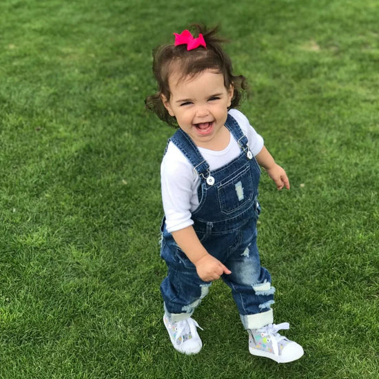 Kid's Ripped Denim Overalls – Body & Soul - Gifts from the Heart
