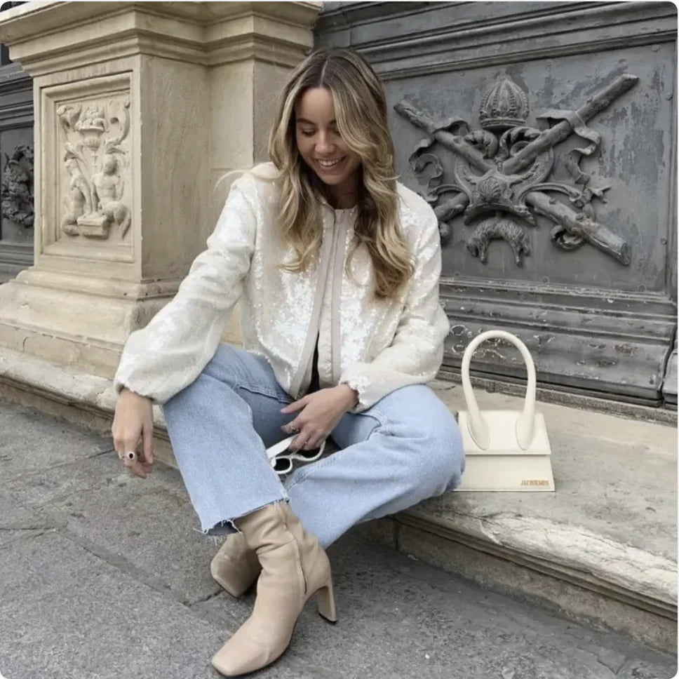 Sequined Bomber Jackets