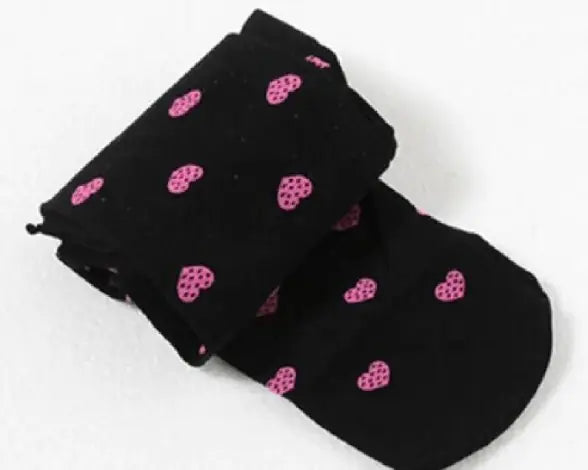 Love Heart & Dots Kids Pantyhose