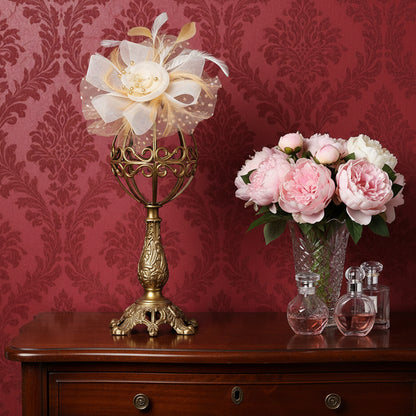 KOKO Mesh Feather Headband Fascinators