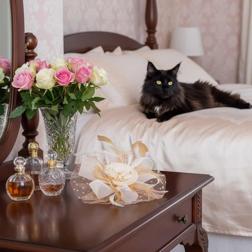 KOKO Mesh Feather Headband Fascinators