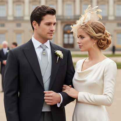 KOKO Mesh Feather Headband Fascinators