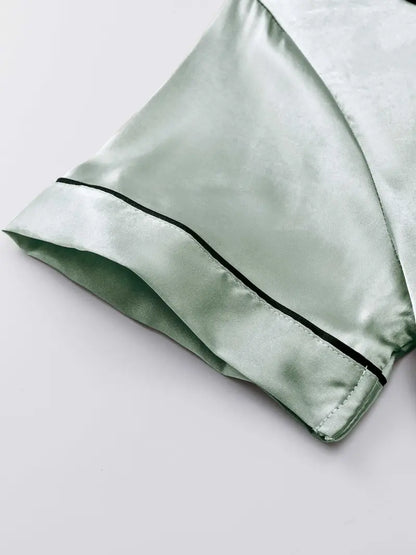 Satin Casual 3 Piece Pajama Sets