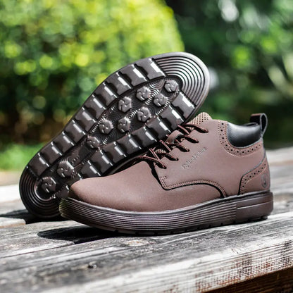 FLYLAND Handcrafted Premium Genuine Cow Leather Chukka Boots