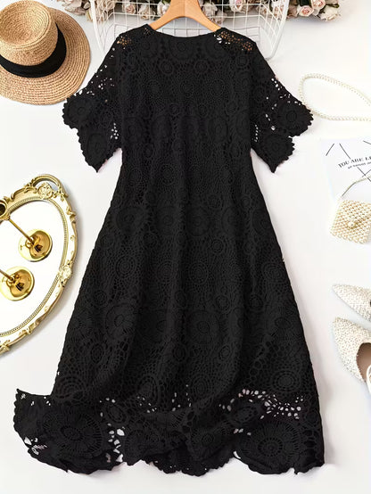 ZANZEA Plus Size Lace Maxi Dresses