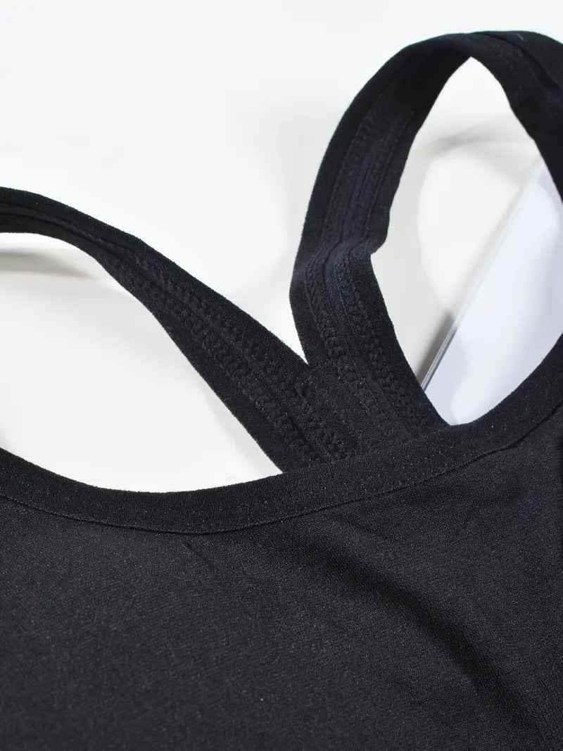CELILIN Racerback Plus Size Sports Bras