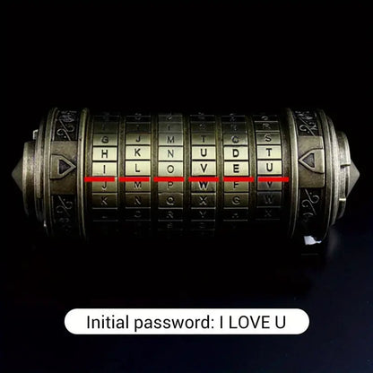 Cryptex Da Vinci Code Mini Lock with Hidden Compartment