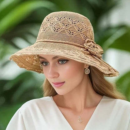 Lacy Breathable Wide Brim Sun Hats