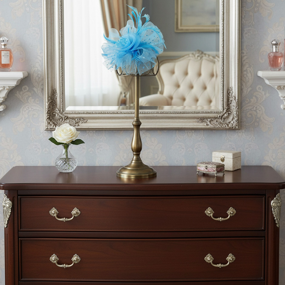 KOKO Mesh Feather Headband Fascinators