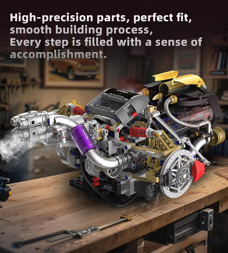 Super Car Electric V8 Engine Building Blocks