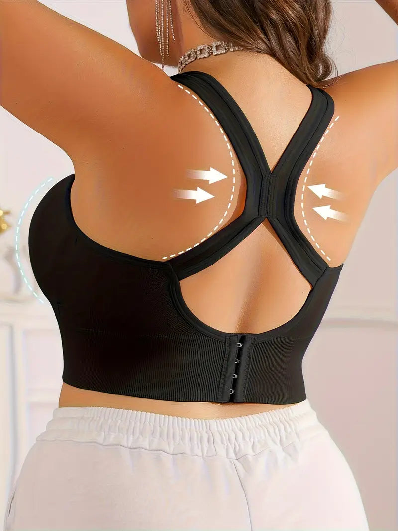 CELILIN Racerback Plus Size Sports Bras