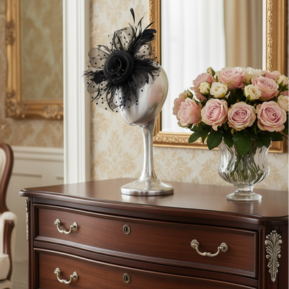 KOKO Mesh Feather Headband Fascinators