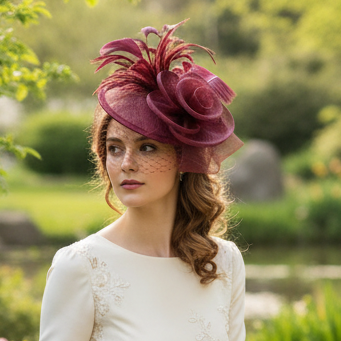 Ostrich Feather Fascinators